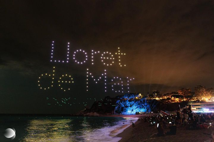 lloret del mar drone light show
